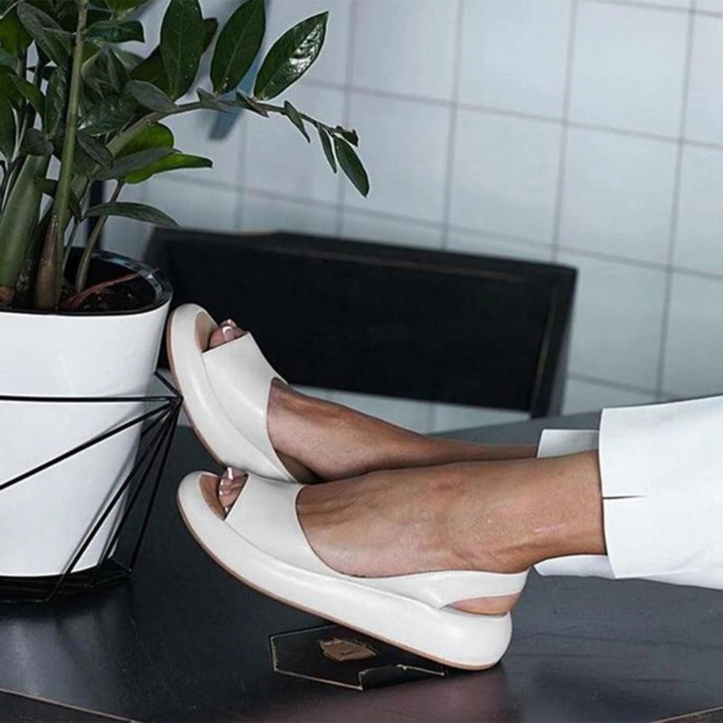 Axelle | Chic Sandaler til Kvinder – Enkel Stil til Hverdag 