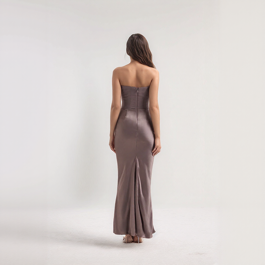 Fadel | Elegant Corset Dress – Maxi Length and Refined Style 