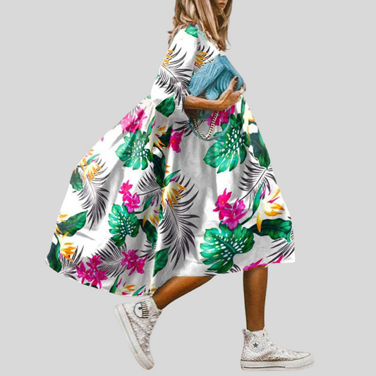 Magdalena | Sukienka Boho Kwiatowa Dla Kobiet 