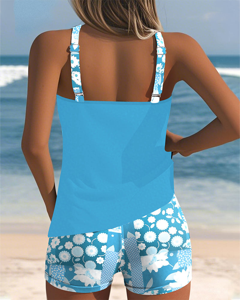 Samira | Ensemble Strand Kvinna - Blommig Stil 