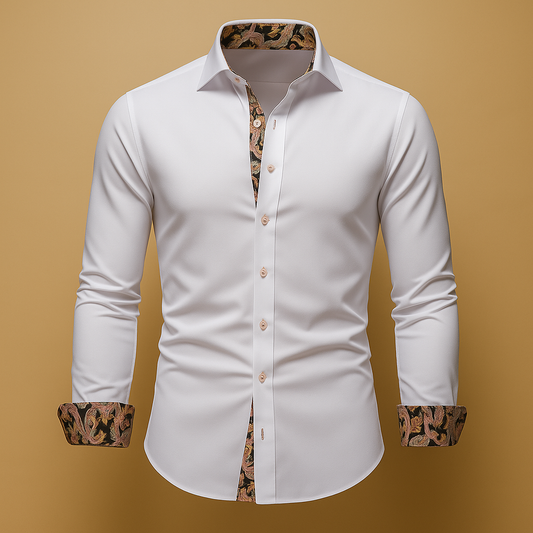 Loïc | Camicia Slim Fit A Maniche Lunghe Con Collo Strutturato 