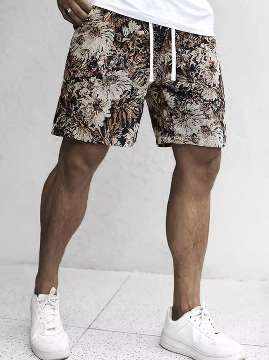 Thomas|Corto Floral Verano Hombre Estilo Cómodo 